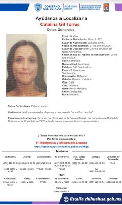 Desaparece en la colonia División del Norte 