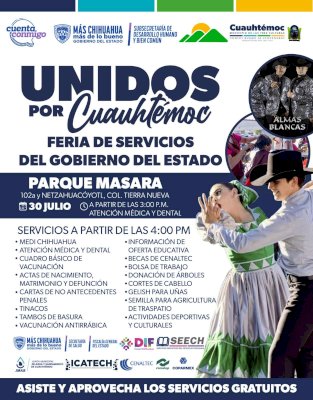 Invitan a jornada Unidos por Cuauhtémoc con atención médica 
