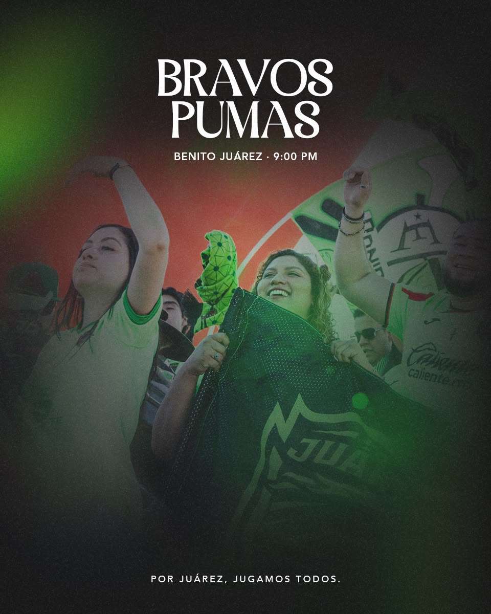 Recibe Bravos a Pumas en la Jornada 3 del Apertura 2026