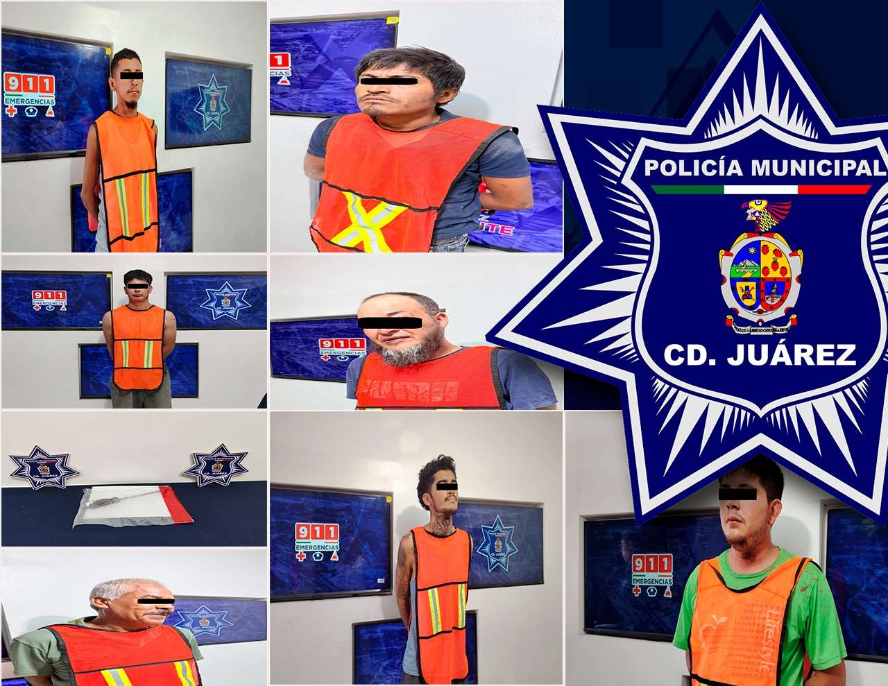 Detienen a siete por violencia familiar