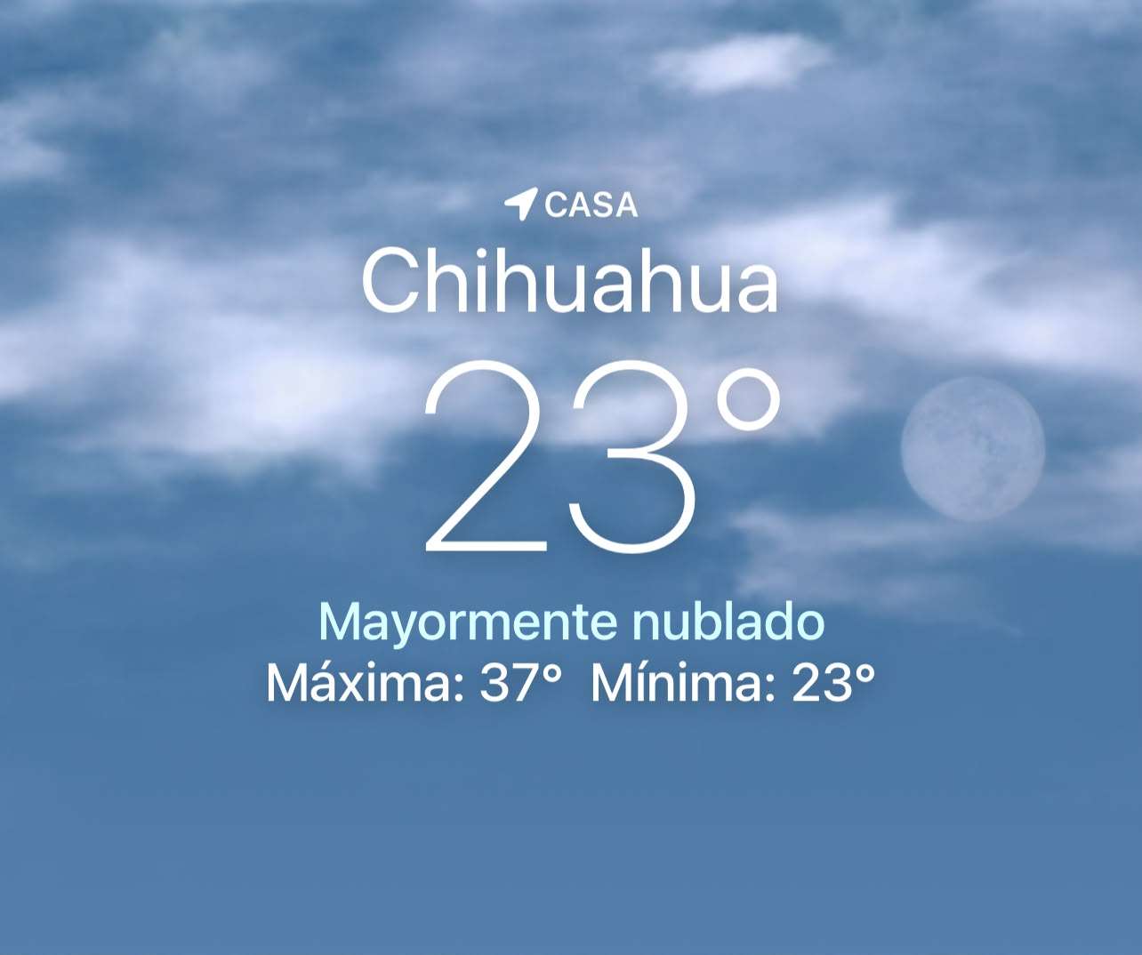Se espera mañana nubosa con 23 grados centígrados 