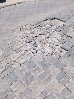 Exhiben deterioro en calles del centro de la ciudad