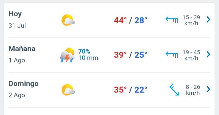 Día soleado con temperatura hasta 44°C en Juárez 