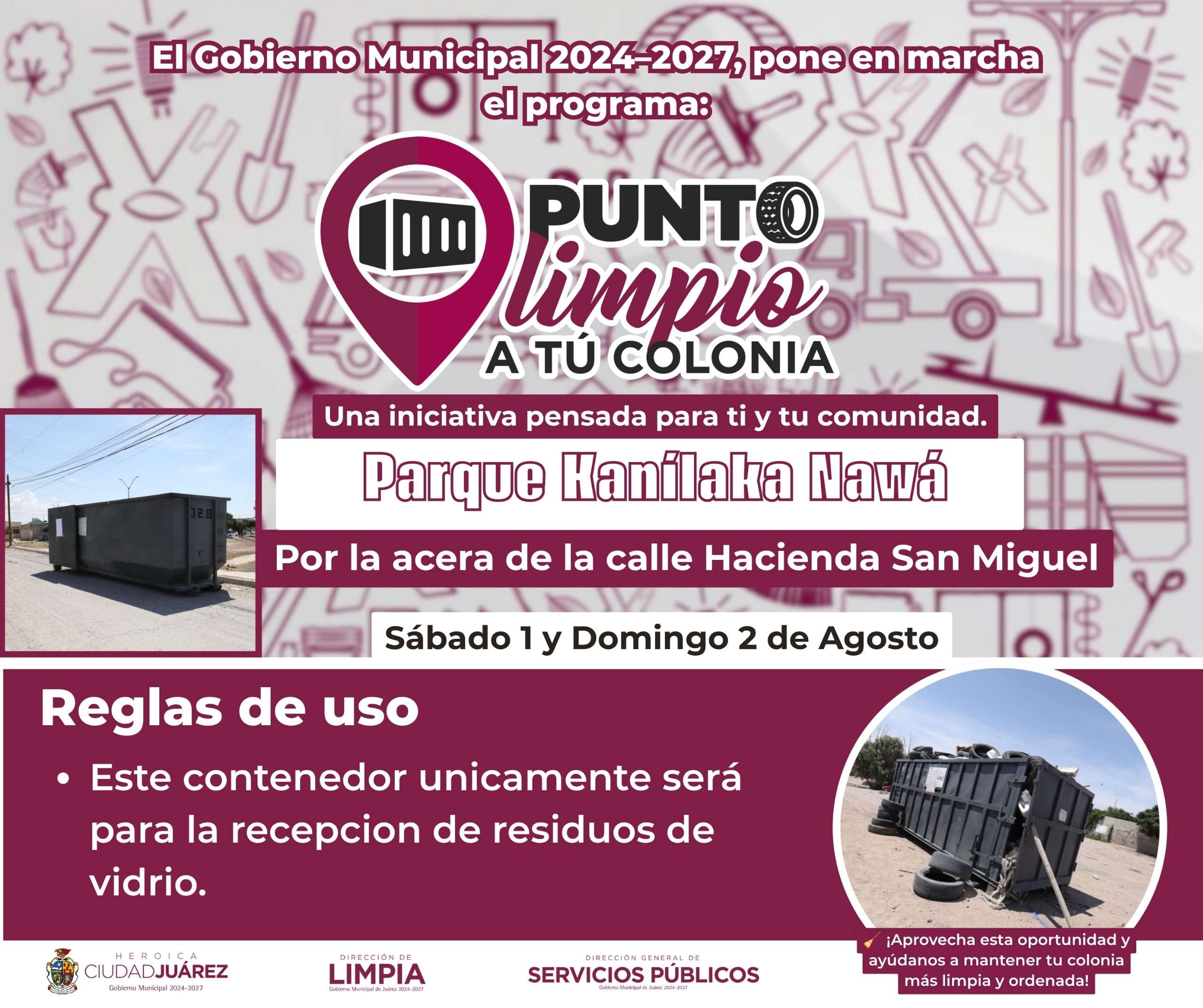 Invitan a aprovechar los nuevos 4 puntos limpios en este fin de semana