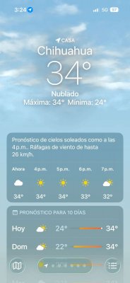 Llega la temperatura a 34°C; continúa ambiente caluroso 