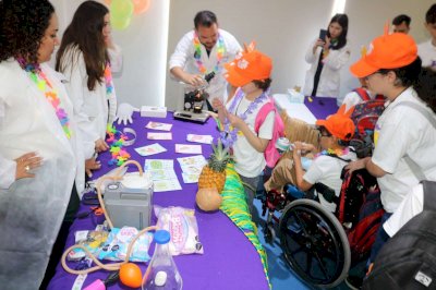 Disfrutan menores del Crit Feria de Ciencias organizada por la Uach