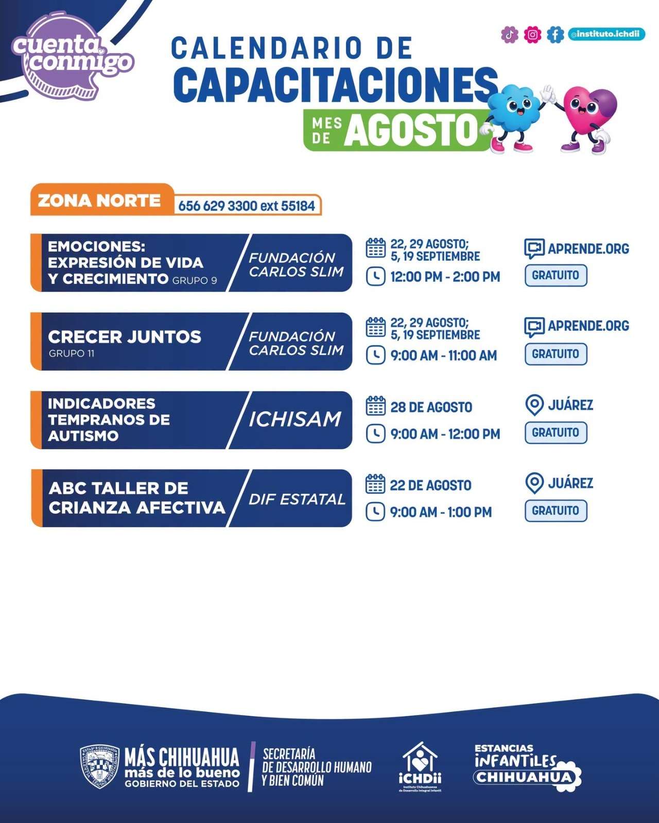 Presentan calendario de capacitaciones para estancias infantiles