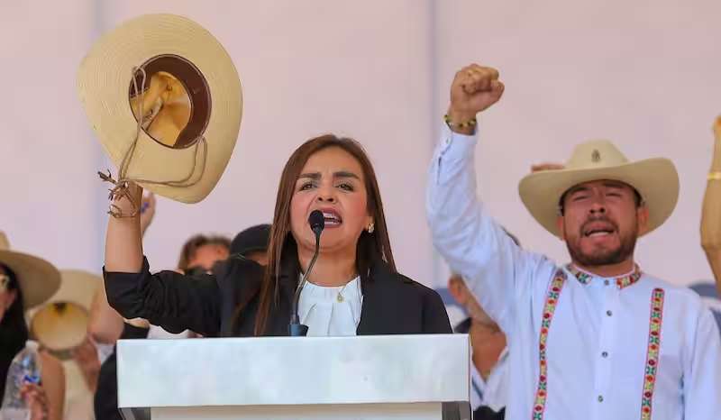 Acusa Grecia Quiroz a Morena de estar detrás del asesinato de Carlos Manzo