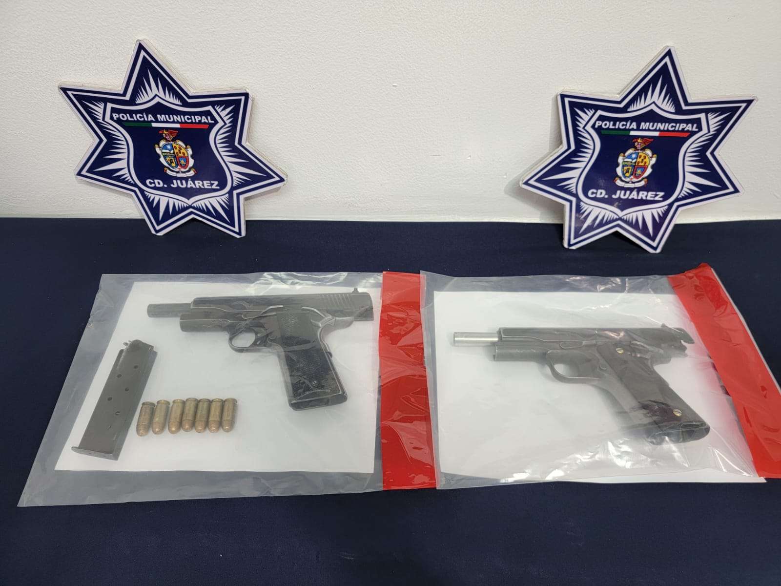 Aseguran municipales 35 armas de fuego en Julio
