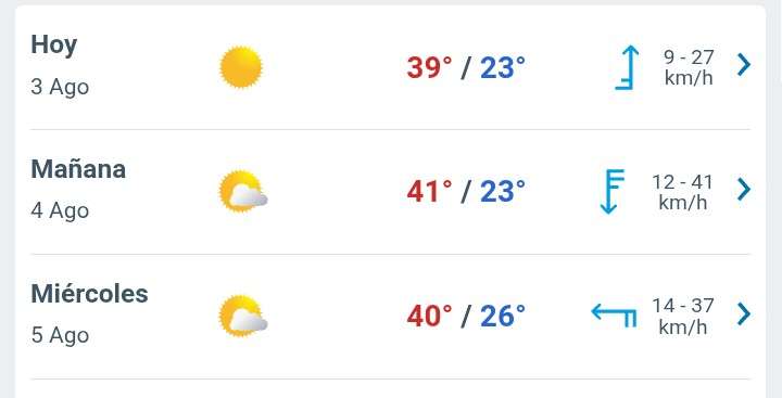 Día con nubes y claros, temperatura hasta 39°C en Juárez 