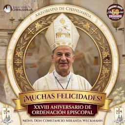 Celebra Constancio Miranda 28 años de Ordenación Episcopal