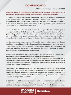 Respalda Morena Chihuahua regulación de los derechos de las audiencias 