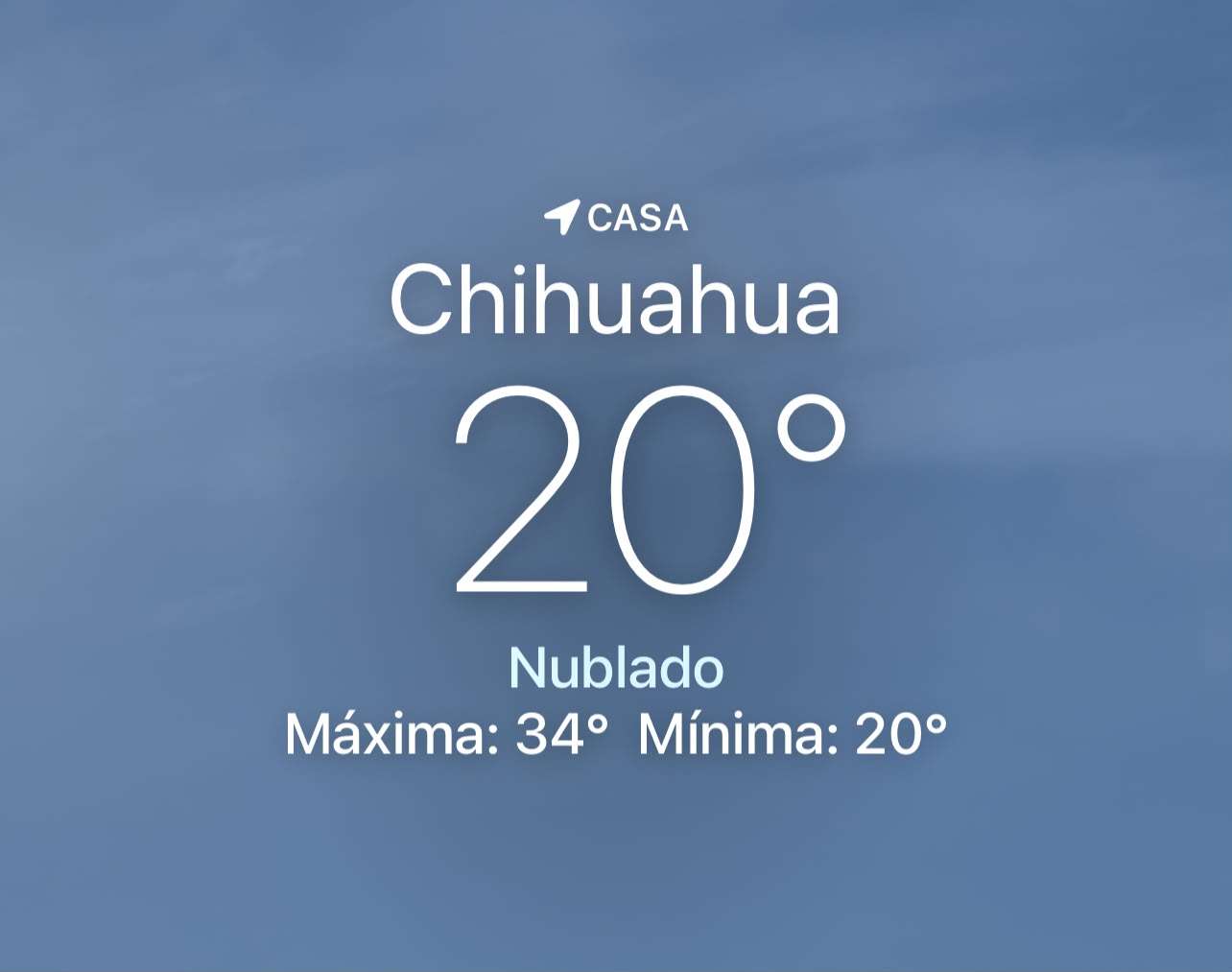 Se esperan nubes y claros con temperatura de 20 grados centígrados 