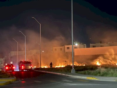 Provocan incendios en tres predios de la prolongación Homero