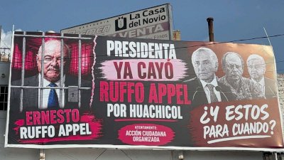 Colocan bajo la lupa a figuras de Morena en espectaculares