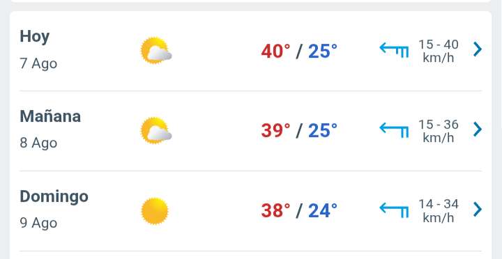 Día con nubes y claros, temperatura hasta 40°C en Juárez 