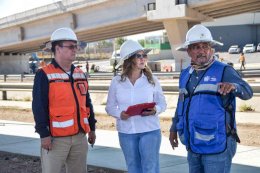 Supervisa Síndica avance del Puente Nogales; alcanza 86% de ejecución 