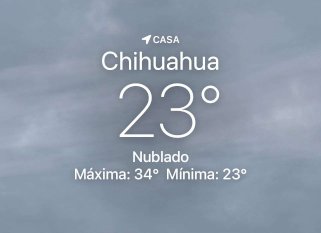 Amanece nublado con temperatura de 23 grados centígrados 
