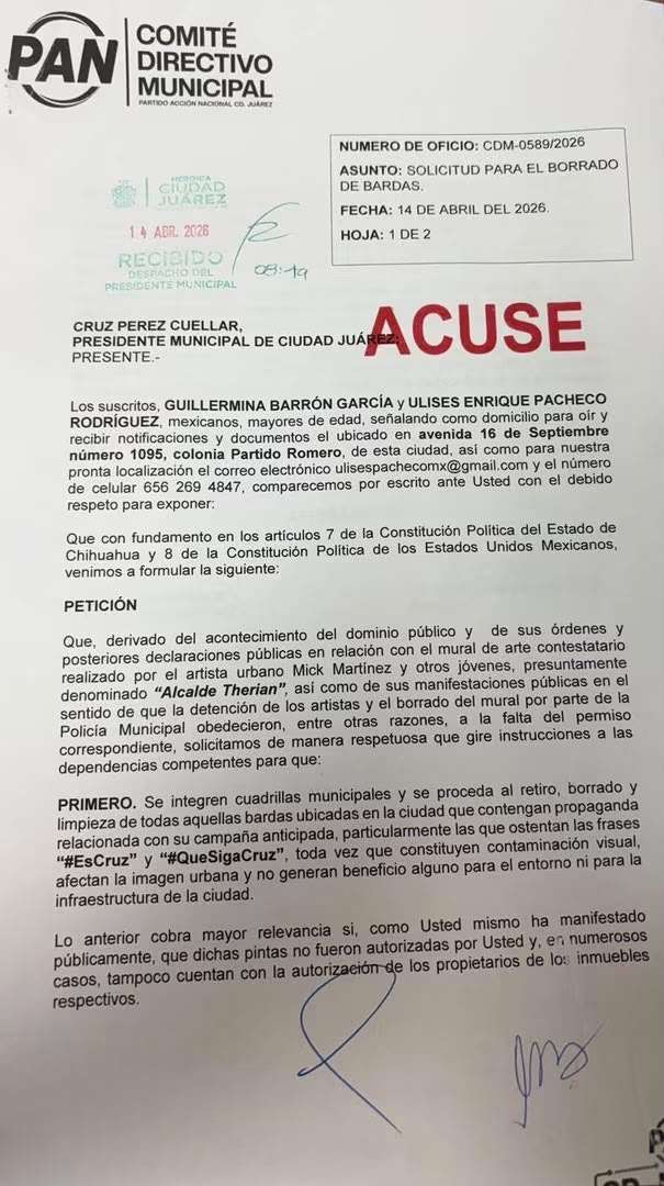 Ordena Juez a Municipio retirar propaganda de bardas