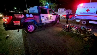 Choca conductor ebrio contra repartidor en la Juan Escutia 
