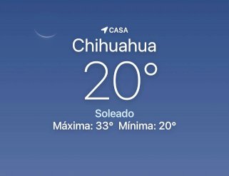 Amanece despejado con temperatura de 20 grados centígrados 