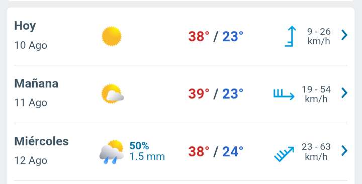 Día soleado con temperatura hasta 38°C en Juárez 