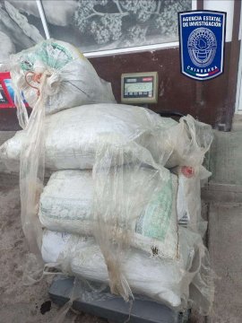 Aseguran en brecha a Témoris 18 costales de mariguana 