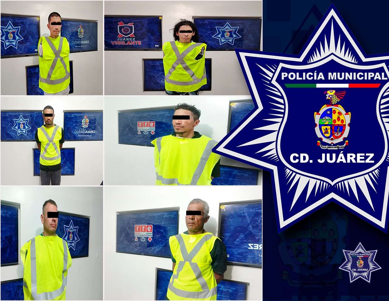 Arrestan a seis prófugos de la justicia