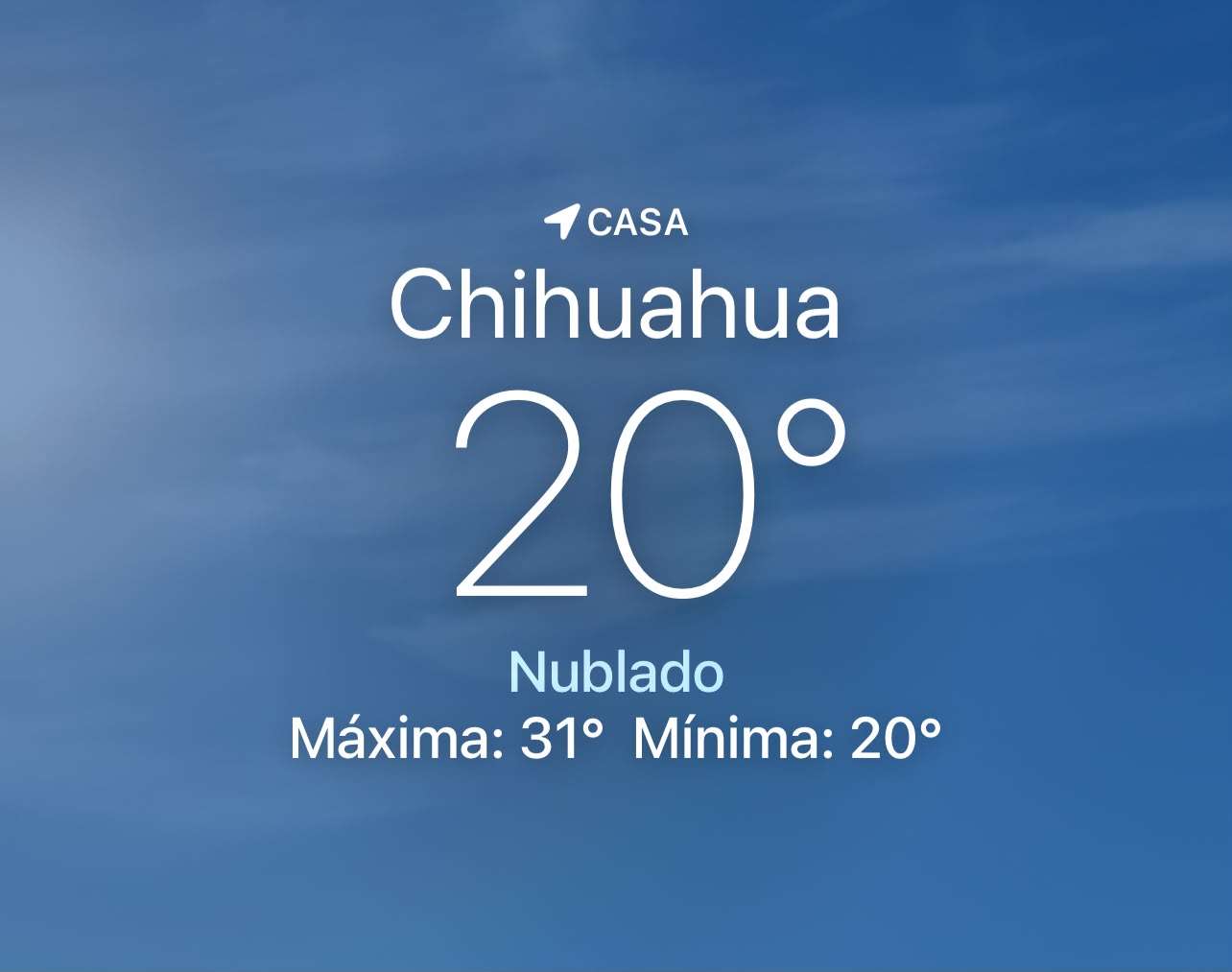 Se esperan nubes y lluvia con máxima de 31 grados centígrados 