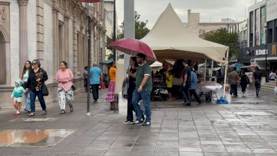 Cae lluvia en el centro, se generaliza en varios sectores