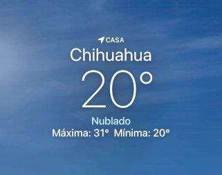Se esperan nubes y lluvia con máxima de 31 grados centígrados 