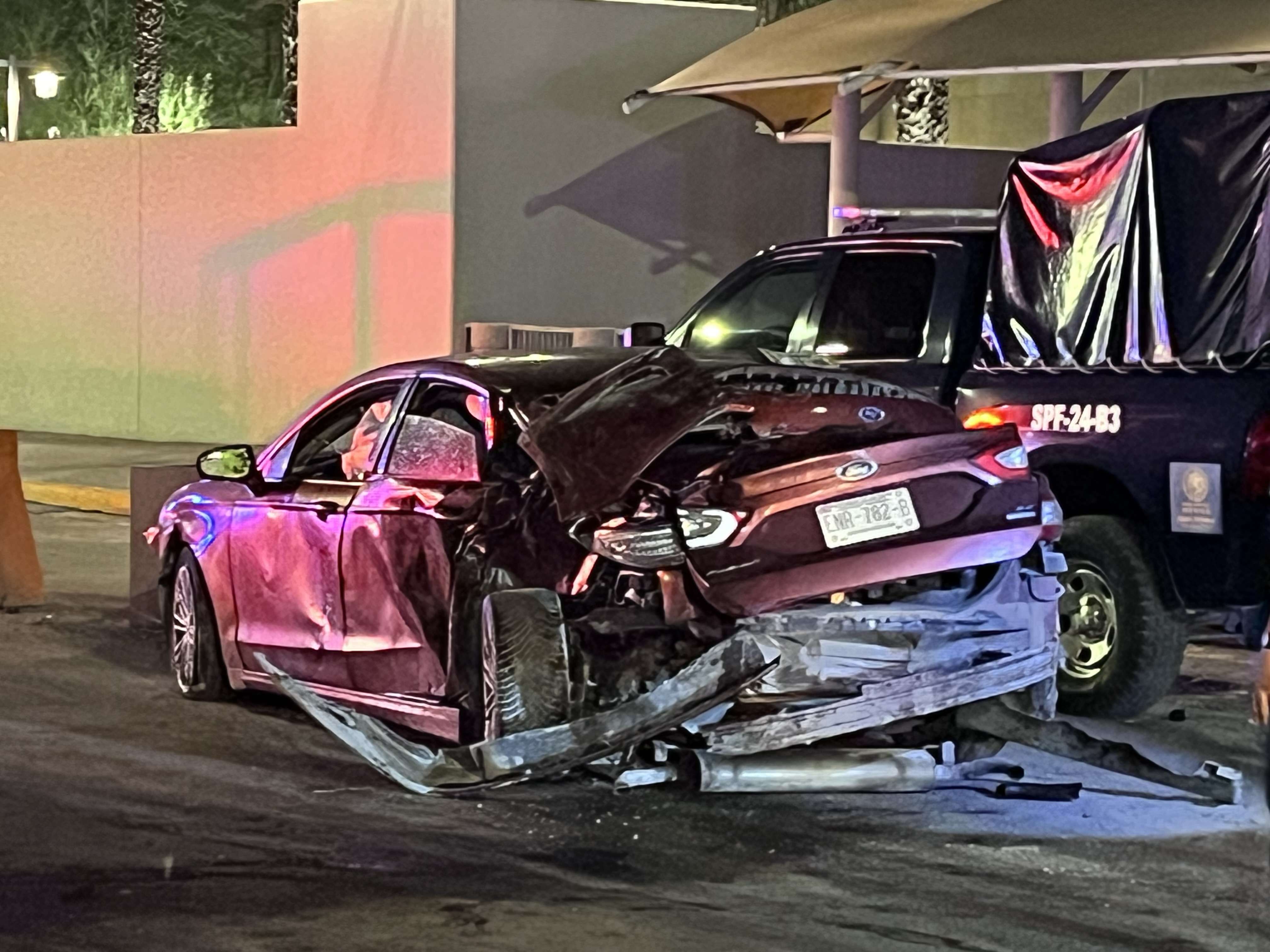 Aparatoso accidente causa caos frente al Consulado de Estados Unidos