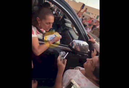 Quiero que resuelvas: adulta mayor encara a Sheinbaum en Tamaulipas