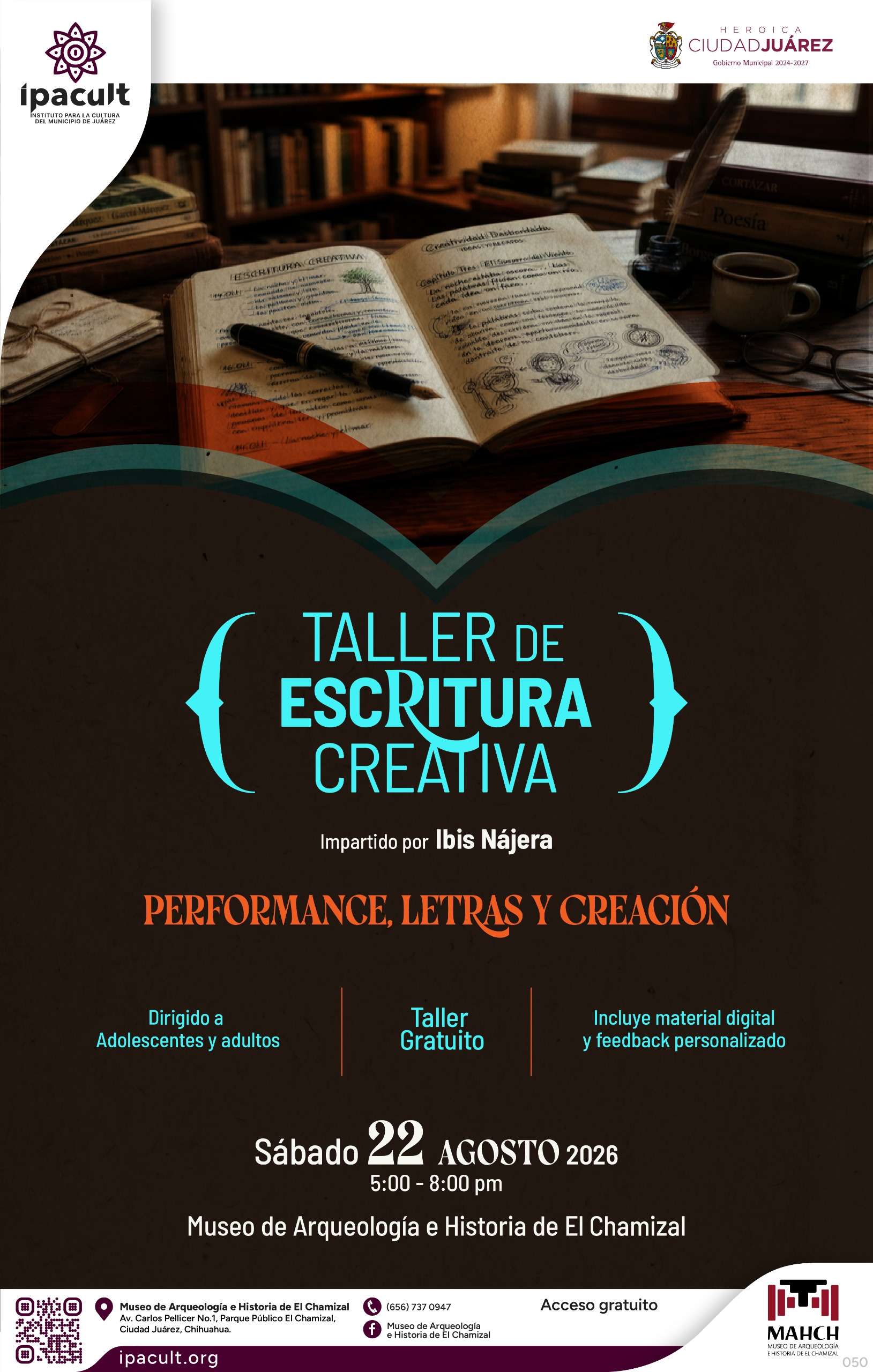 Ofrecen taller de escritura creativa en Museo de Arqueología