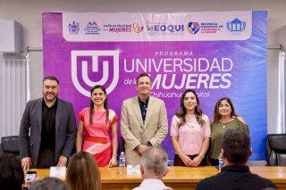 Llevan Marco Bonilla y Miriam Soto la Universidad de las Mujeres a Meoqui