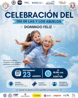 Invitan a celebrar a los abuelos con actividades en la Deportiva