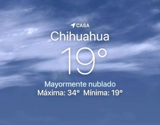 Se esperan nubes y claros con máxima de 34 grados centígrados 
