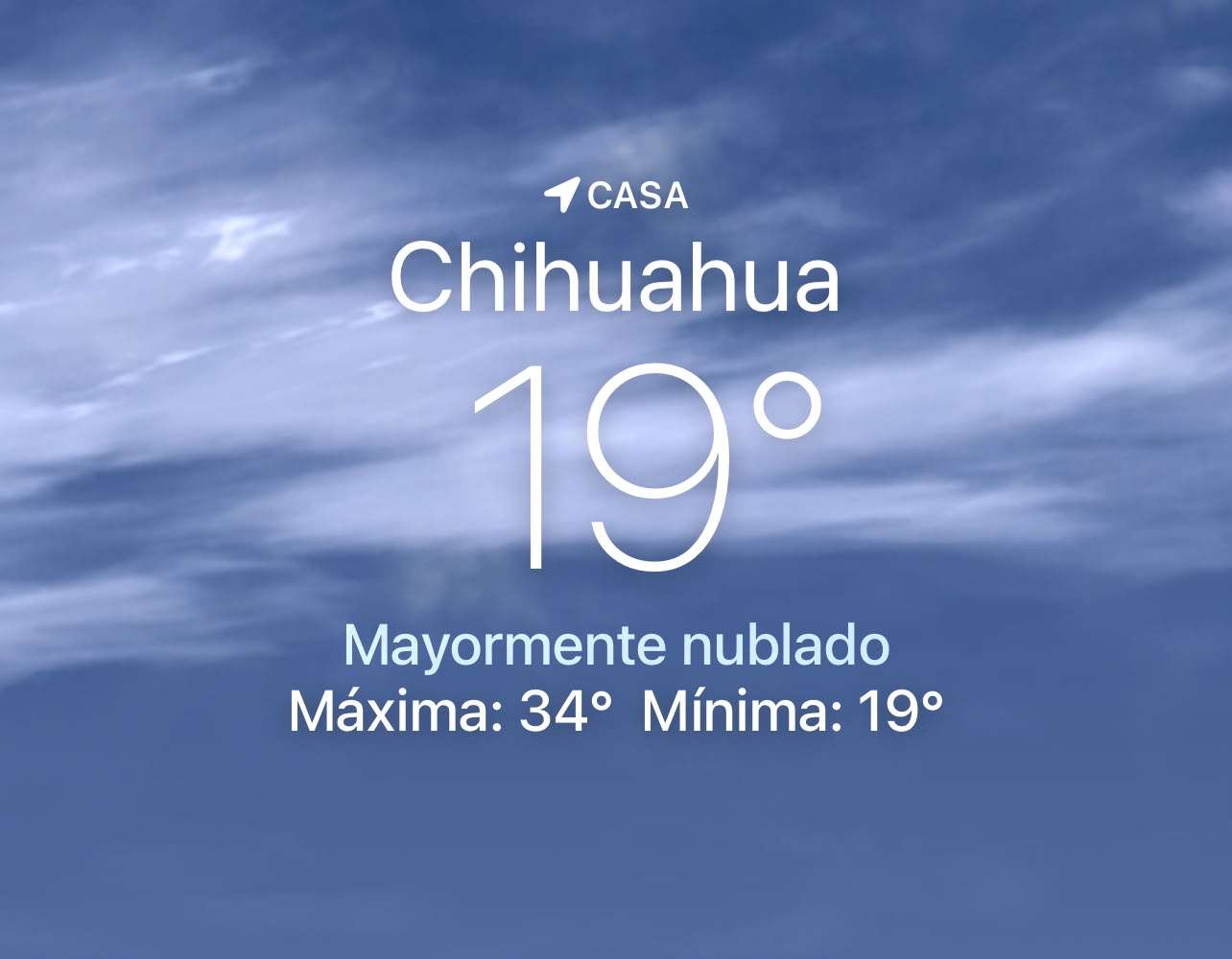 Se esperan nubes y claros con máxima de 34 grados centígrados 