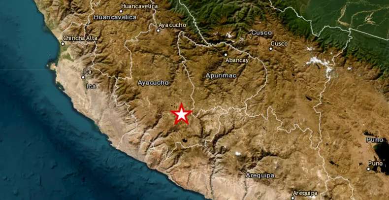 Sacude sismo magnitud 7.2 a región andina de Perú