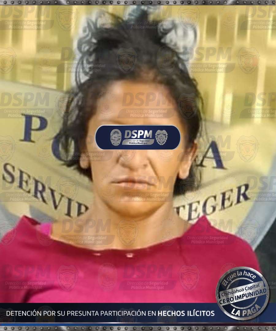 Detiene Policía Municipal a mujer con una cantidad de heroína