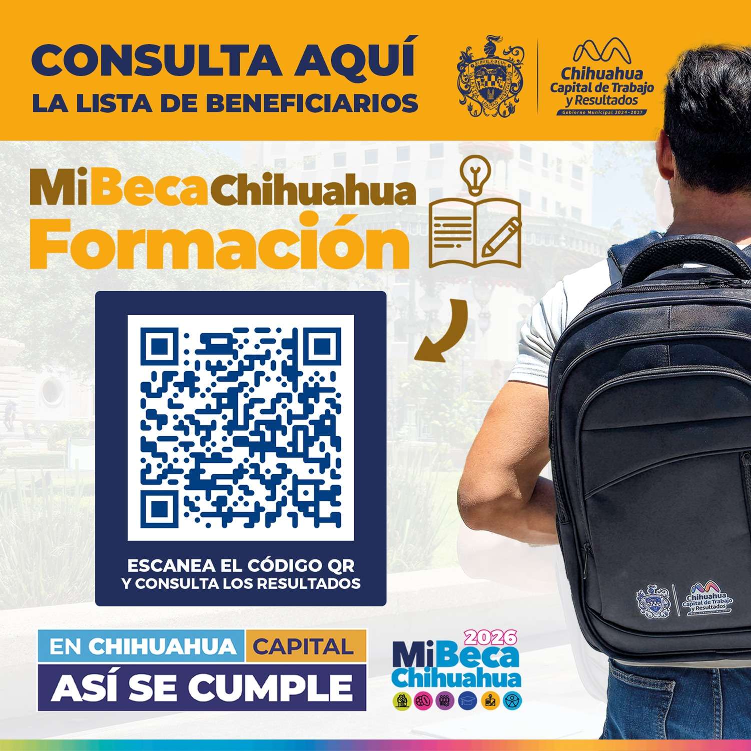 Publican lista de beneficiarios de Mi Beca Chihuahua Formación