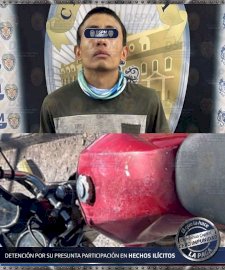Detienen a joven con motocicleta robada en Punta Oriente