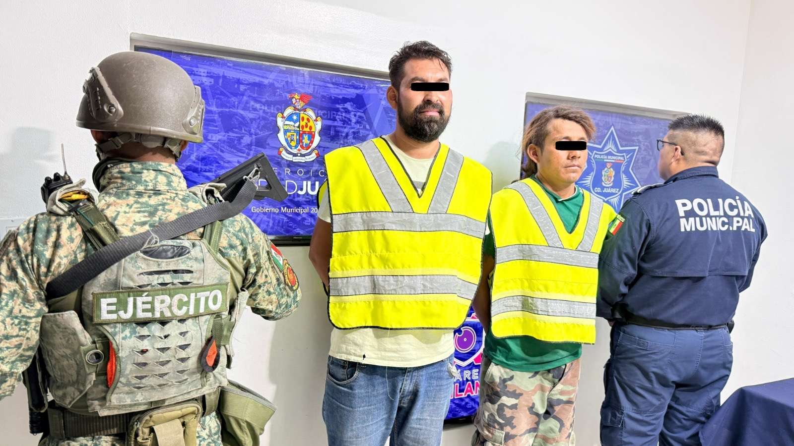Detienen a dos sujetos tras reporte de disparos