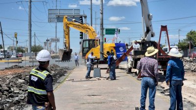 Desactivan alumbrado en la Tecnológico por obras del paso inferior 