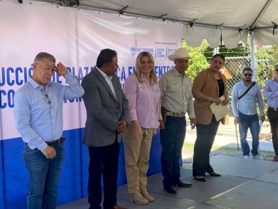 Arranca Maru obra de construcción de Plaza Cívica en Julimes 