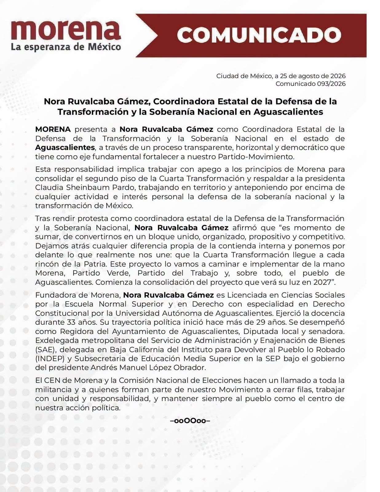 Deja Morena pendiente definición de coordinador en Chihuahua