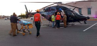 Trasladan por aire a menor tras caer a barranco en Chínipas