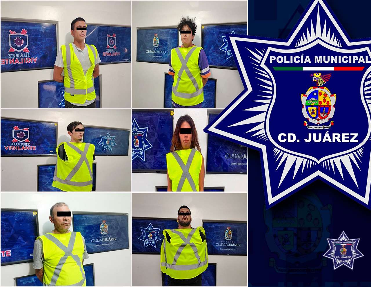 Arrestan a seis prófugos de la justicia