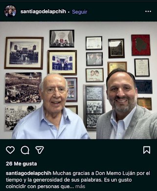 Reconoce Santiago de la Peña trayectoria y generosidad de Guillermo Luján Peña