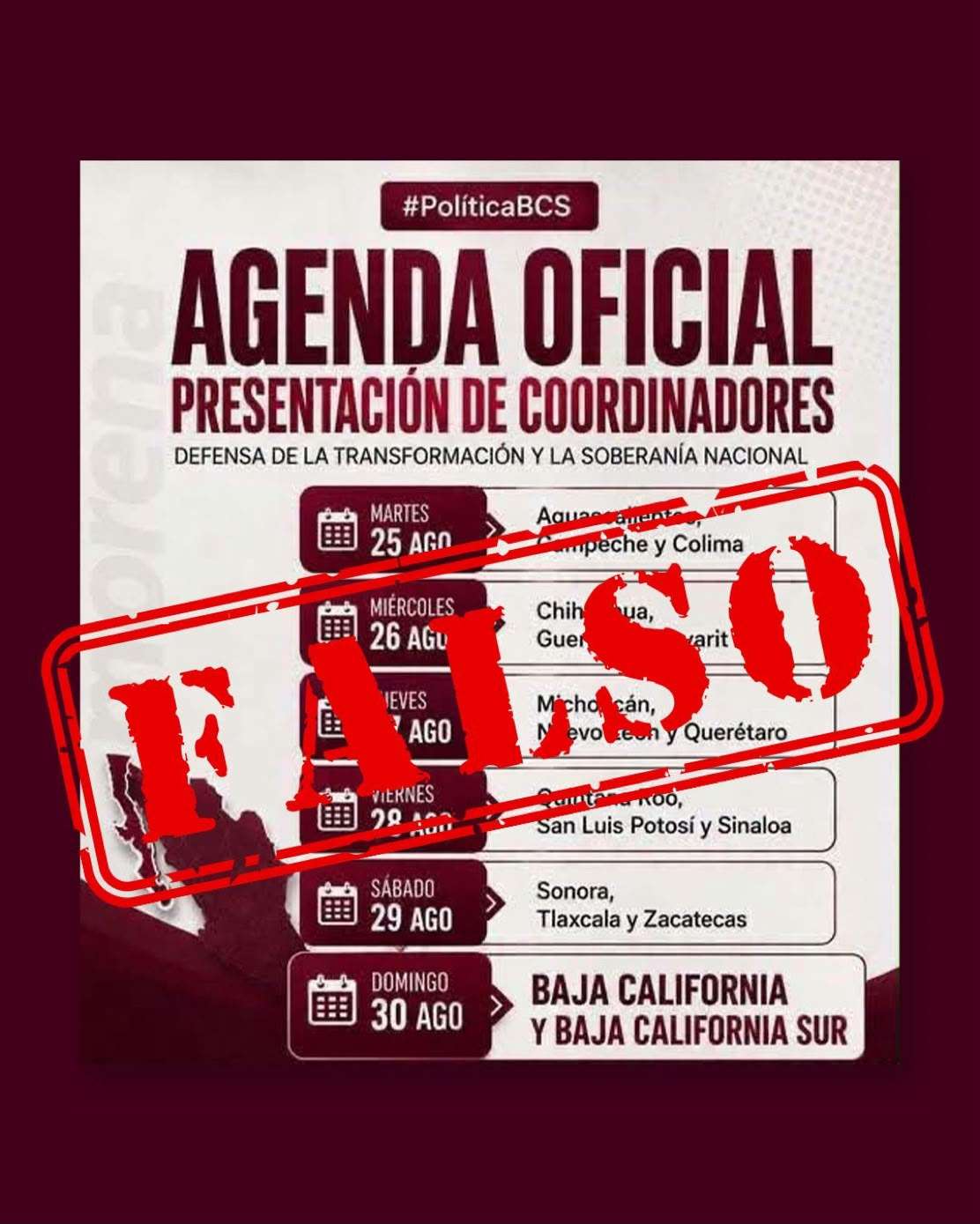 Desmiente Morena supuesta agenda sobre coordinadores estatales 